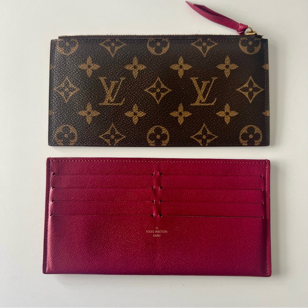 Louis Vuitton Felicie Fuschia and Monogram Inserts